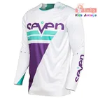 Детская футболка для мотокросса, рубашка для езды на горном велосипеде, с длинным рукавом семь, MX MTB, гоночная одежда