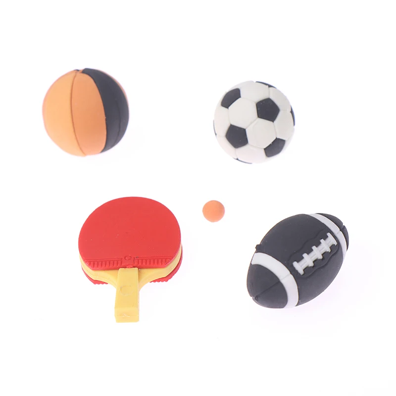 

4 шт./пакет Kawaii миниатюрные футбольные мячи, украшение кукольного домика, Классические игрушки для детей, кукольный домик для детей
