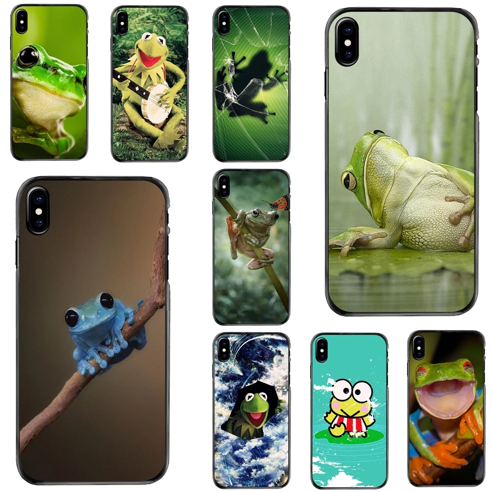 

Frogs A rainbow frog Green Print Hard Phone Skin Case For Apple iPhone 11 12 13 14 Pro MAX Mini 5 5S SE 6 6S 7 8 Plus 10 X XR XS