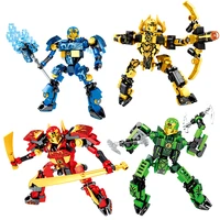 moc ninja legacy kai jay zane lloyd mech super armor robot figures building blocks kit bricks classic movie model kids toys gift
