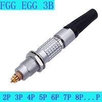 fgg egg 3b 2 3 4 5 pin push pull self locking metal aviation quick plug and female socket cable connector for sound video device