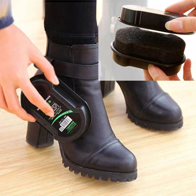 1pcs Multifunctional Double-Faced Shoe Polish Colorless Ligh