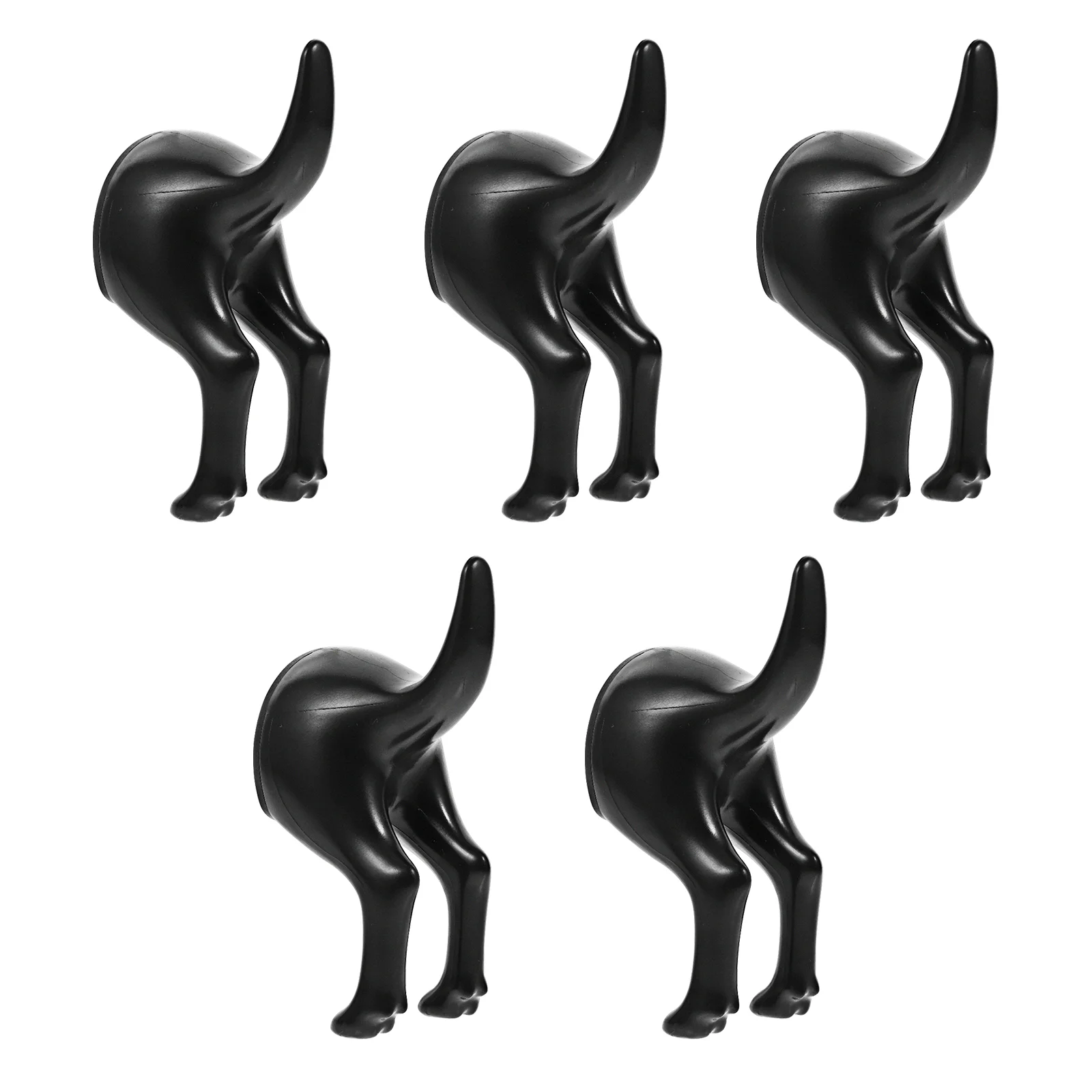 

5 Pcs Towel Hook Home Wall Hooks Decorate Adhesive No Punching Bathroom Abs Plastic Clothes Hat