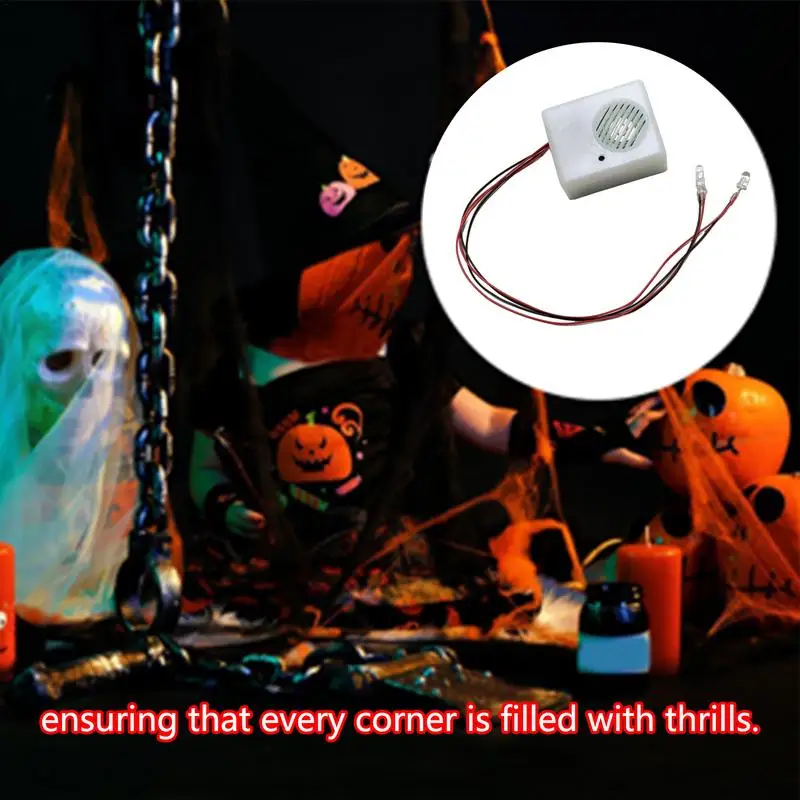Ghost Screaming Speaker Хэллоуин Голосовой звуковой сигнал с Реквизит со светодиодной
