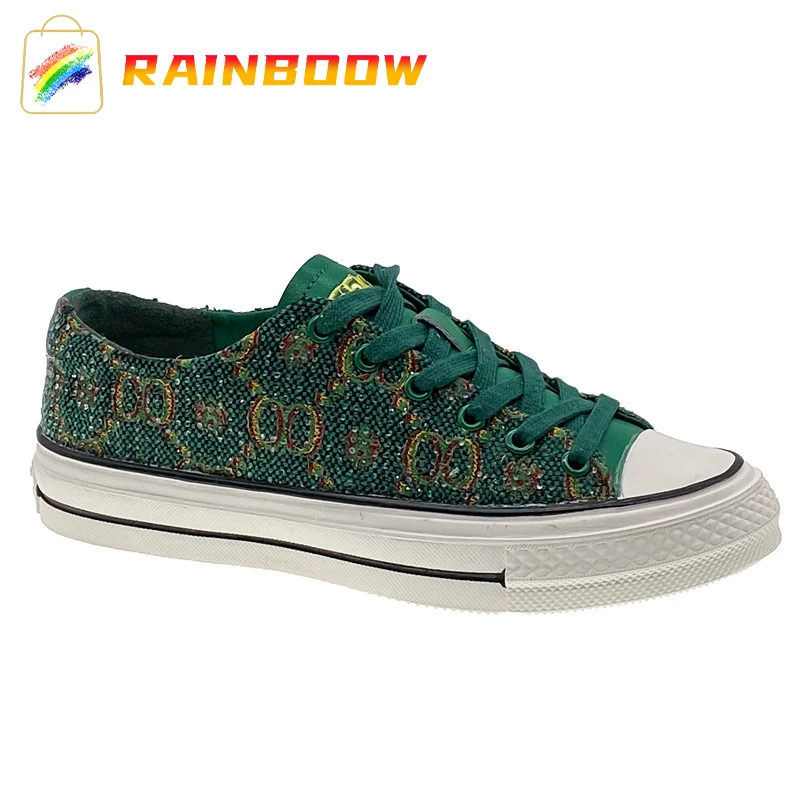 

Women's Canvas Shoes Fashion Designer Embroidery Flat Vulcanize Shoes for Women Outdoor Ladies Casual Platform Sneakers