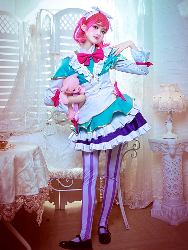 

Game LOL Annie Hastur Cosplay Costumes Annie Coffee Sweetie Dress Women Cute Maid Dress Halloween Carnival Uniform Custom Made