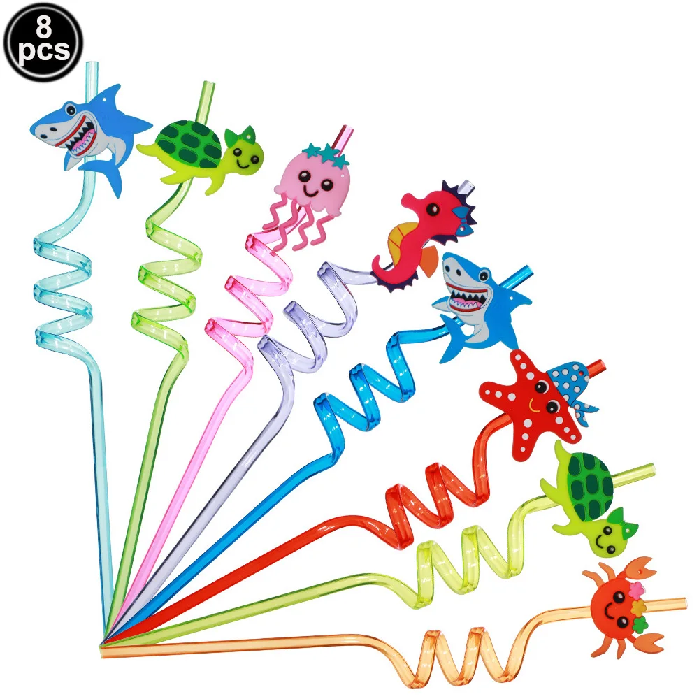 

Пластиковые соломинки и брелки "Морские животные" PartiesTour