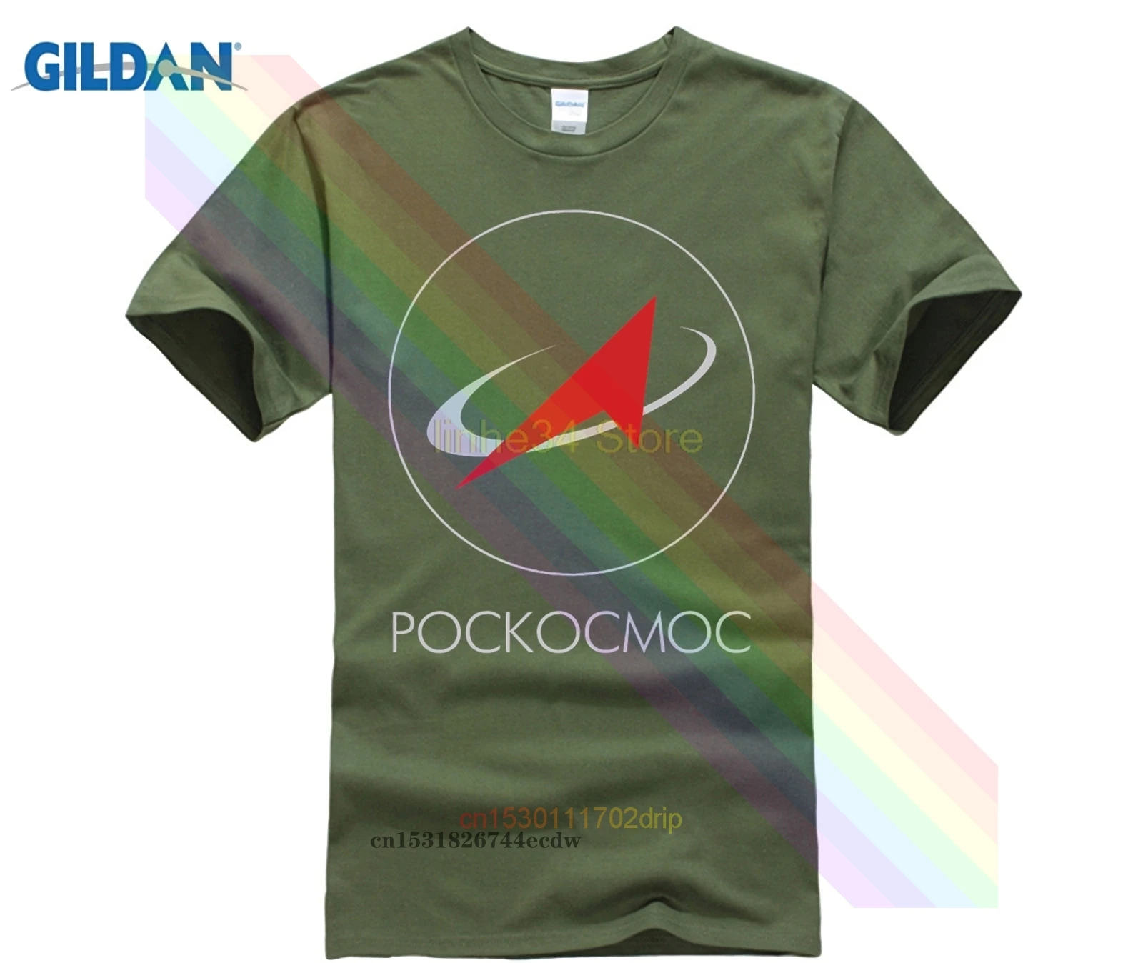 Рекламный Топ PHIKING с принтом русского логотипа космические рубашки Мужская