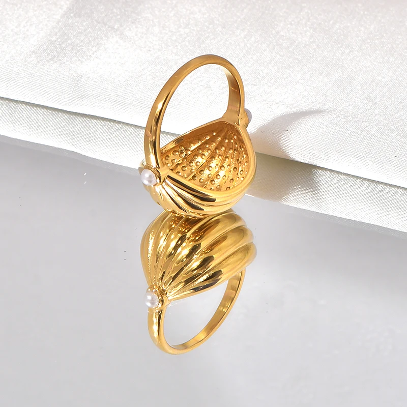 Французский глянцевый дизайн не выцветающая ниша персонализированное кольцо из