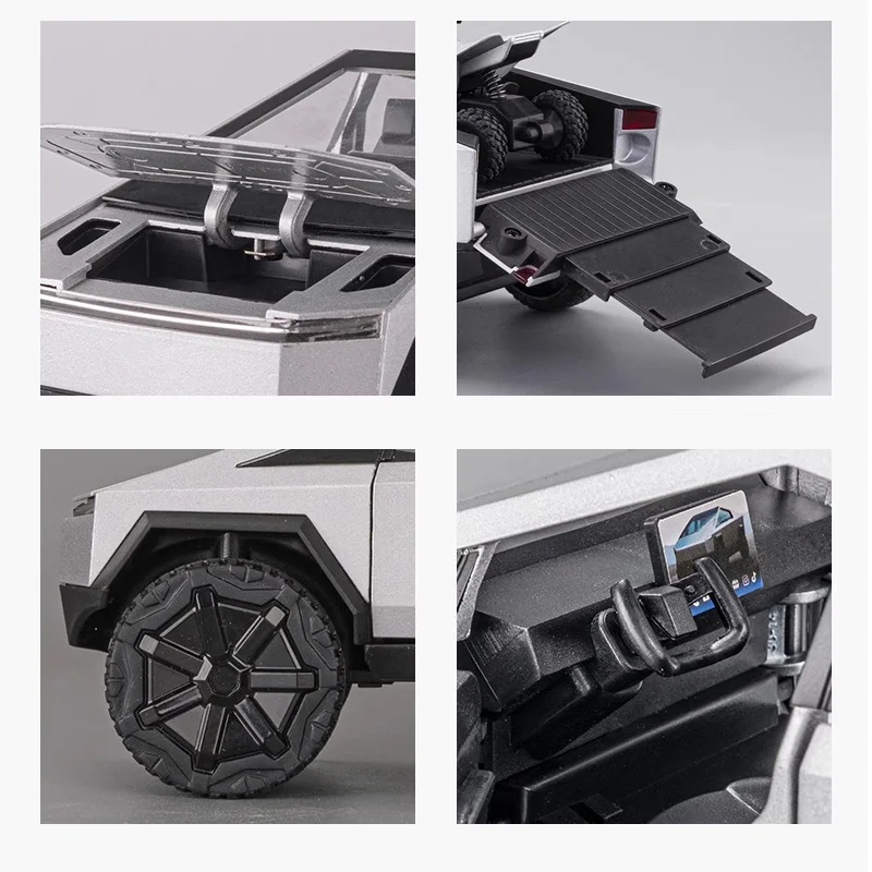 1/24 модели автомобилей Cybertruck TSL литые под давлением металлические цельные