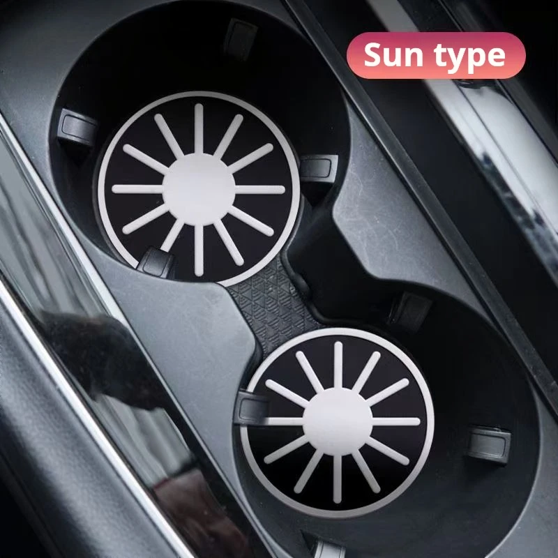 

Новый автомобильный подстаканник, противоскользящая силиконовая вставка, коврик для подставки, универсальные автомобильные аксессуары, черный, подходит для большинства автомобилей