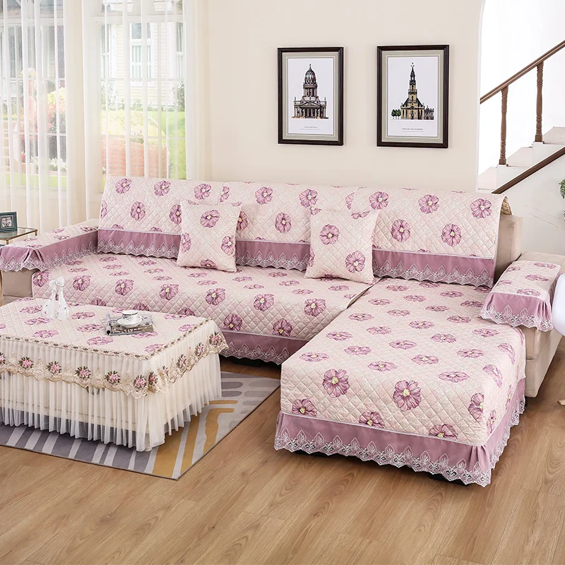 

European Style Fabric Sofa Cushion Four Season Sofa Towel General Non Slip Simple Modern Living Room Household Sofa Cover