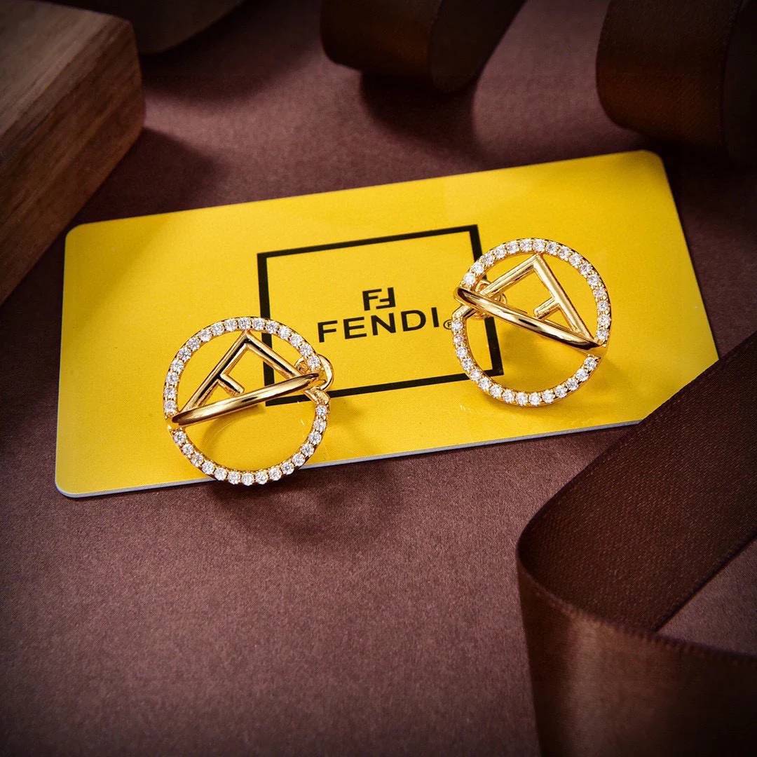 серьги Fendi Модные массивные серьга с для женщин женская свадебная Повседневная
