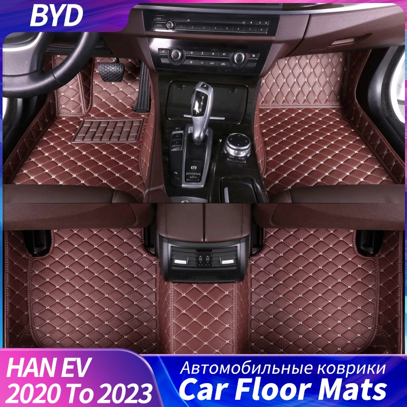 

Car Floor Mats For BYD HAN EV 2020-2023 Years Interior Details Car Accessories Carpet Waterproof And Dustproof Soil