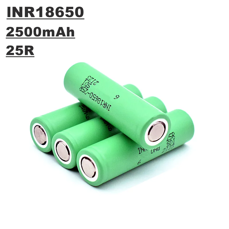 

Литий-ионный аккумулятор 18650, 25R, 3,6 В, 2500 мАч, разряд 20А, используется для электроинструментов, коммуникации, медицинской терапии и т. д.