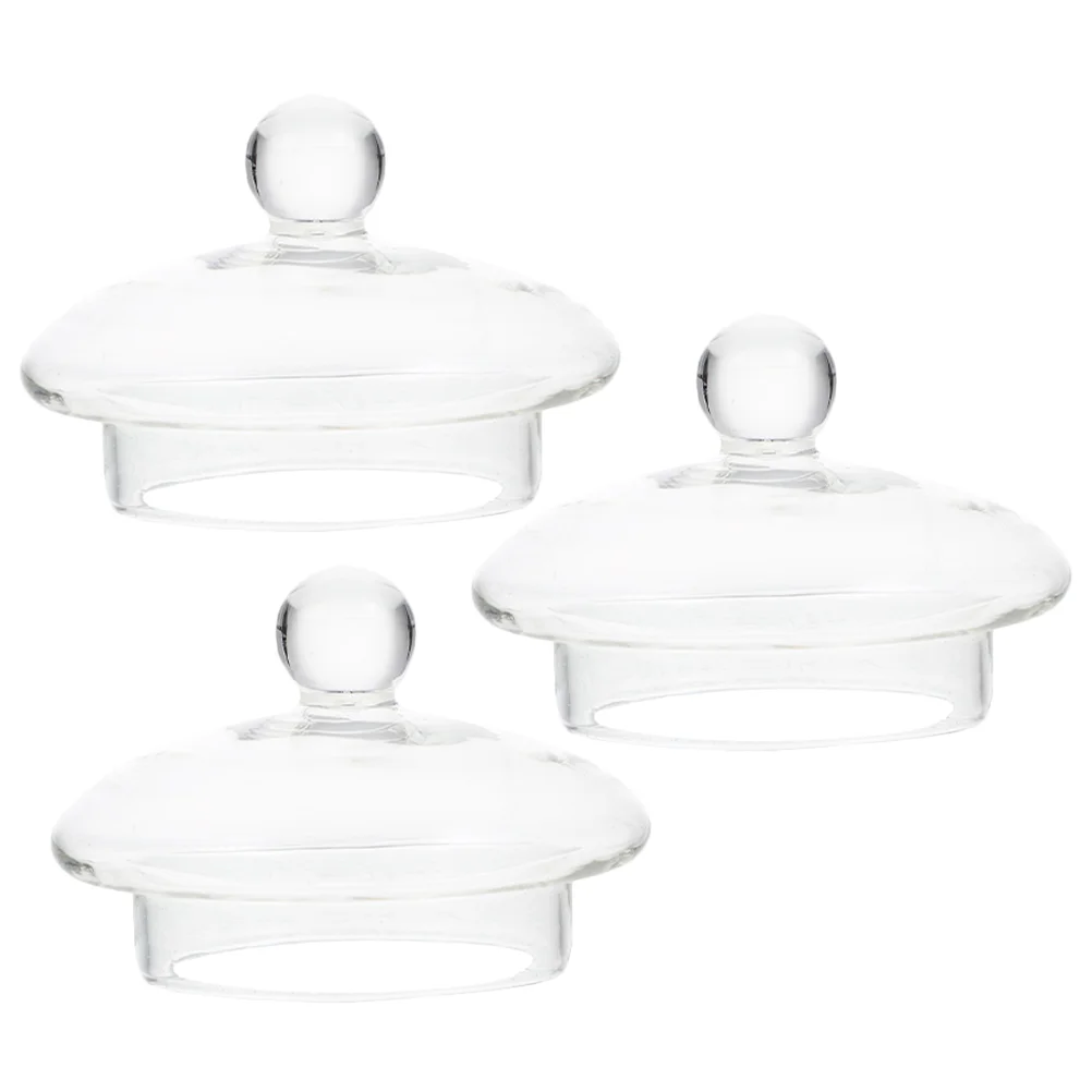 

Tea Lid Teapot Glass Pot Lids Kettle Covers Cover Accessories Capscup Coffee Protector Ceremony Drink Replacement Flower