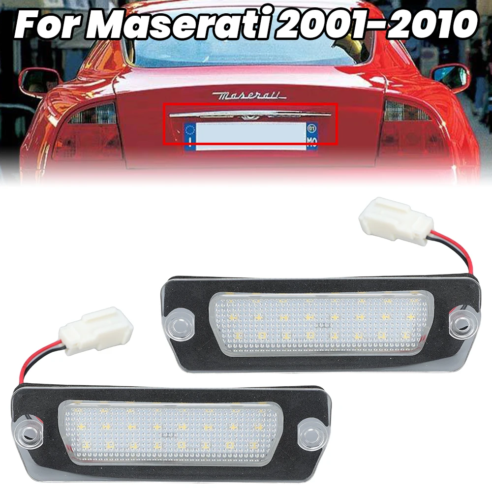 2 шт. светодиодный светильник номерного знака для Maserati Coupe 4200 GT GranTurismo GranCabrio 2001-2010