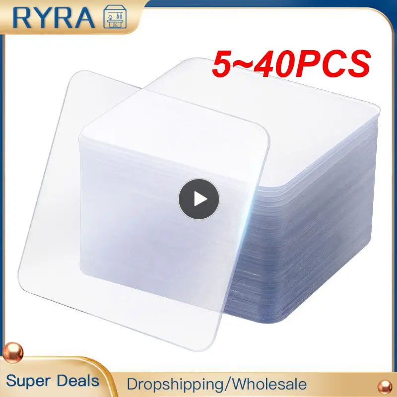 

5~40PCS Multifunctional Double Sided Adhesive Tape Transparent Strong Adhesive Waterproof Removable Reusable Nano Adhesive