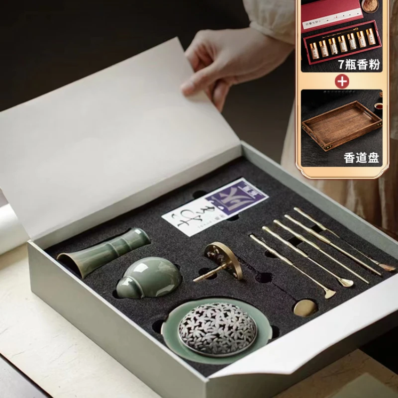 

Incense Set Dozen Citron Tools Face Powder Citron Incense Seal Appliances Ceramic Incense Burner Incense Burner