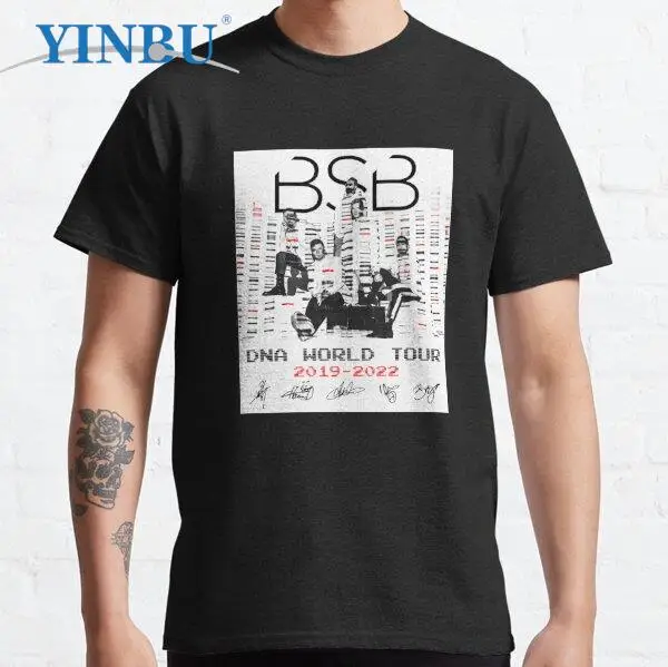 

Bsbb World Tour Signatures – Backstreet Boys Cover Album Handmade Unisex YINBU 2023 new t-shirt Top quality cotton Graphic Tee