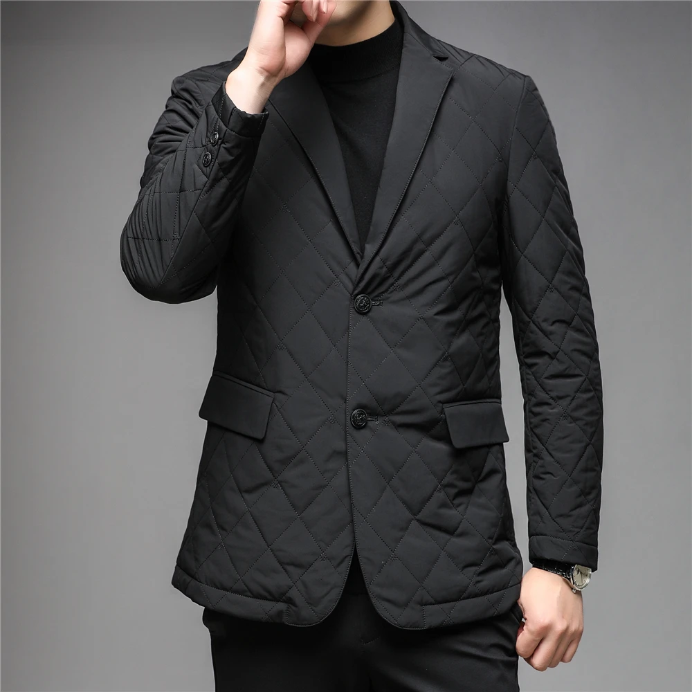 COODRONY Brand 90% White Duck Down Blazer Men Clothing Winter New Arrival Business Casual Suit Parka Soft Warm Jacket Coat Z8184