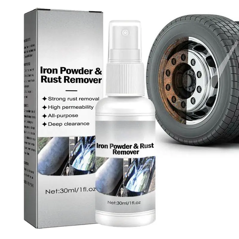 

Rust Remover For Car 1.01oz Automotive Spray Rust Stain Remover Door Lock Rust Cleaner And Dissolver Spray Metal Exhaust Pipe