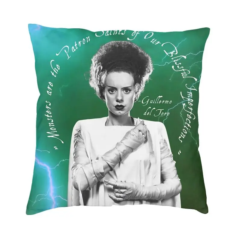 

Наволочки для диванных подушек Bride Of Frankenstein, домашние декоративные Квадратные наволочки для диванных подушек 45x45 см, уличная подушка