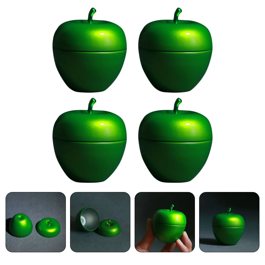 

Tea Apple Containers Container Canistertins Coffee Jar Storage Candy Canisters Sugar Metal Loose Christmas Lidkitchen Cookie