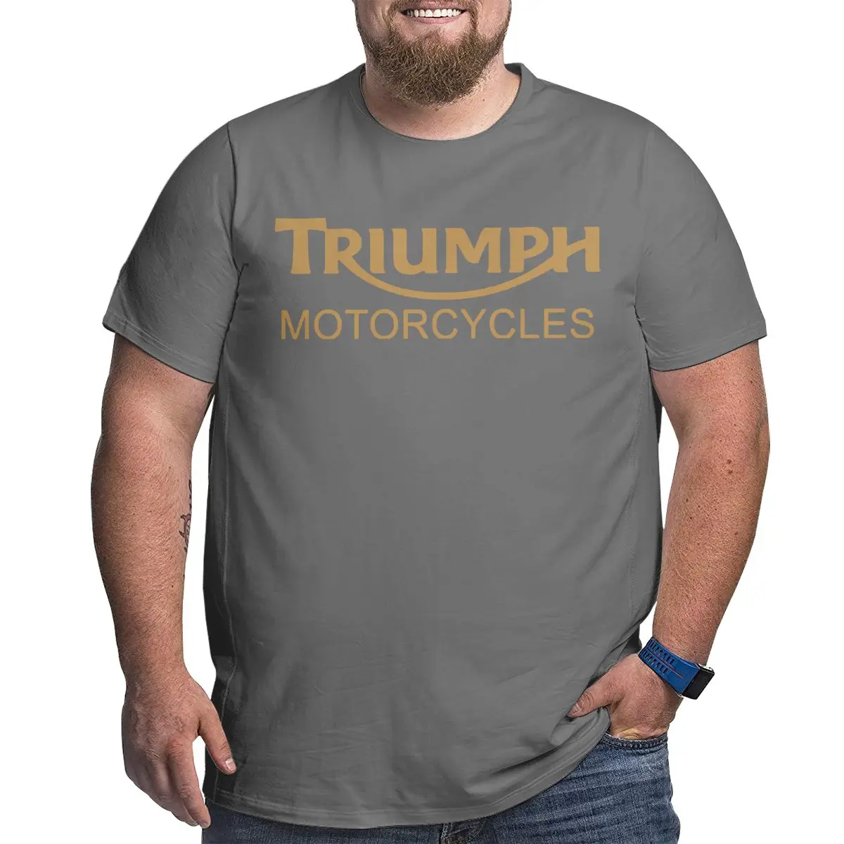 

2021 Classic Triumph Motorcycle Logo Brand CottonT Shirts for Men Clothing Workout Tops Oversized T-shirt Plus Size