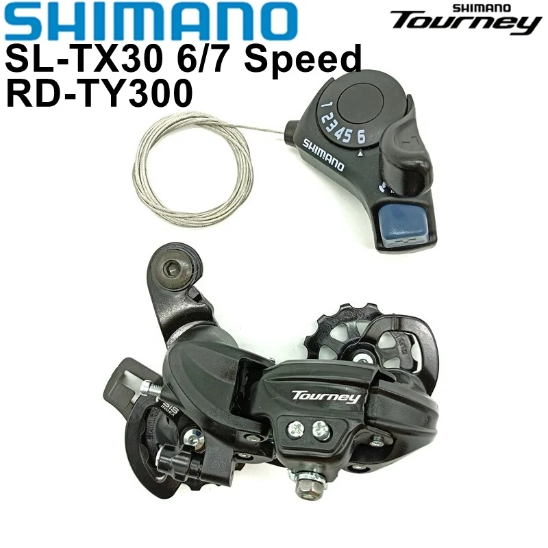 

Shimano Tourney SL-TX30 Shifter Lever 6/7 Speed TX30 Trigger Shifter RD-TY300 MTB Bike Rear Derailleur RD TY300