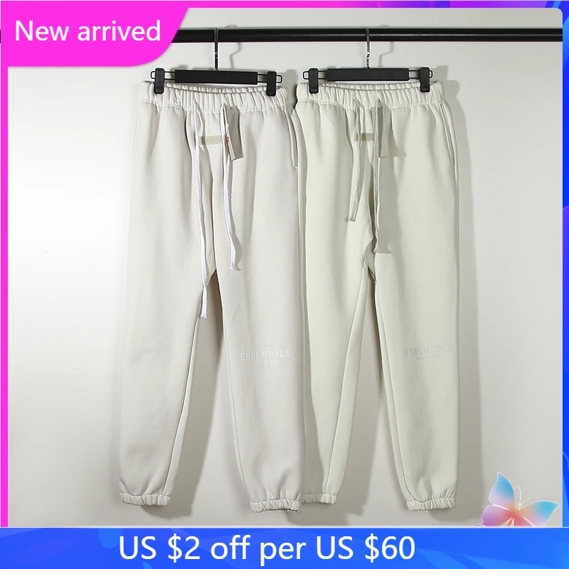 

New Color Essentials Sweatpants 22ss Double Line Fleece Alphabet Print Cuffed Casual Trousers Fashion Loose Essentials Pants