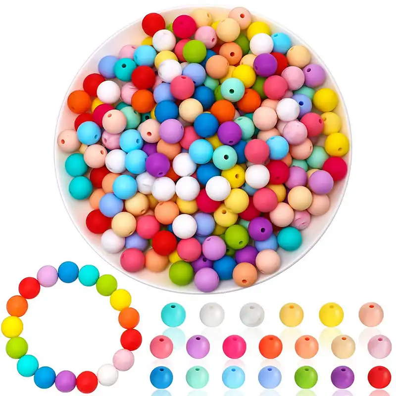 

30 Шт. Силиконовые Бусины 12 мм Круглые Многоцветные Бусины Мраморные Бусины Круглые Свободные Бусины DIY Ожерелье Браслет Ювелирный Аксессуа...