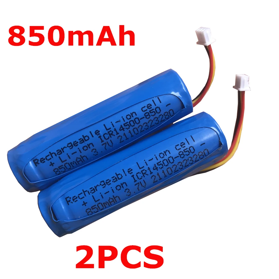 2 шт., 850 мАч, HMC1450, 3,7 В, аккумулятор для 70mai Smart Dash Cam Pro, DashCam Lite, A500 A500S A800 Midrive D02 D04, автомобильный видеорегистратор