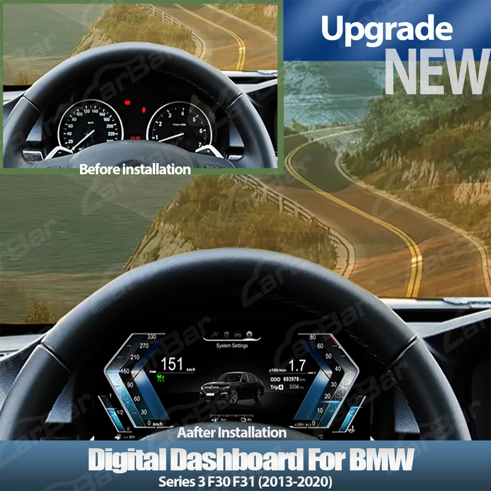 Carbar новое обновление ЖК-цифровая приборная панель кластер для BMW 3 серии F30 F31 2013-2020