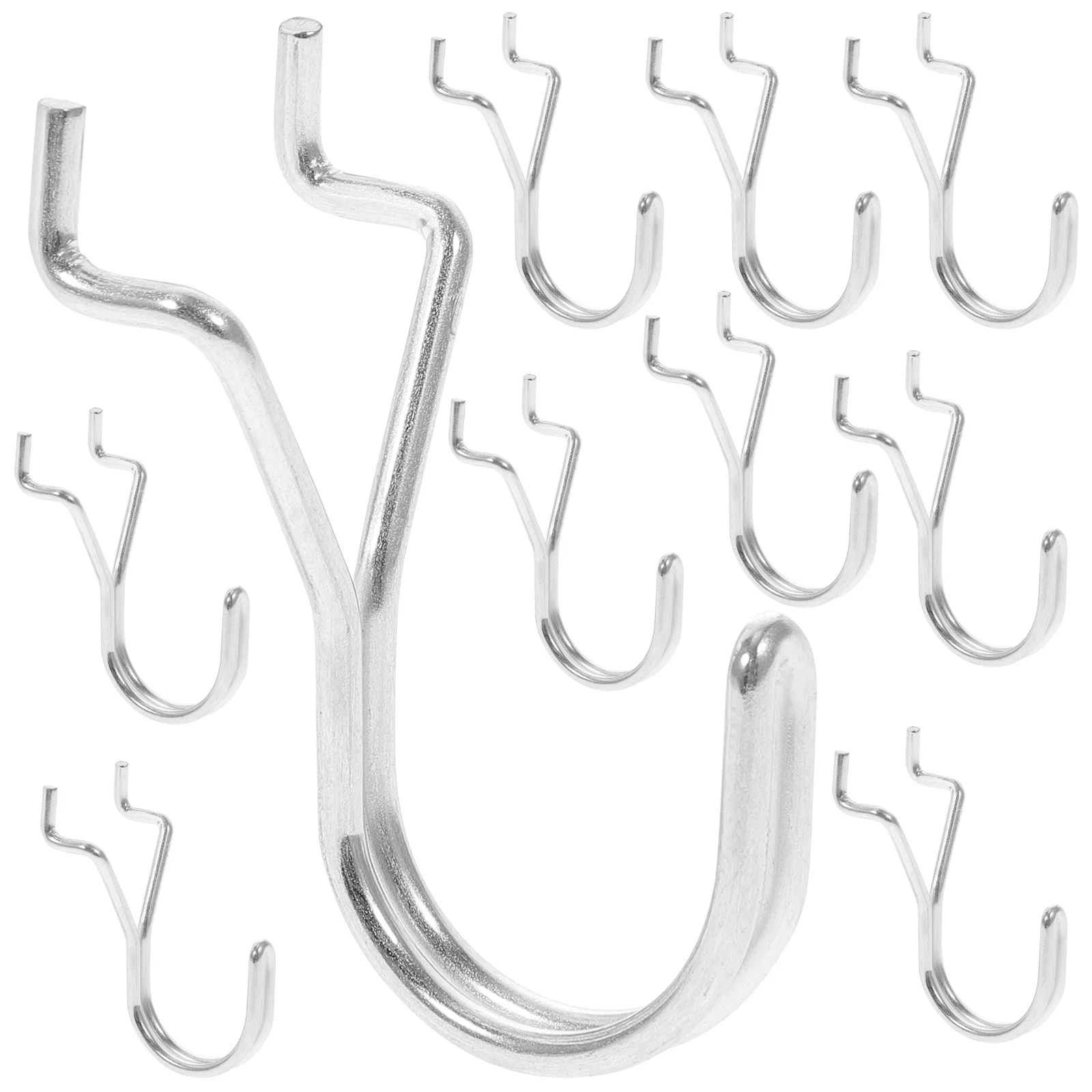 

10pcs Pegboard Hooks Hanging Hooks Garage Utility Hooks Tool Storage Craft Hooks