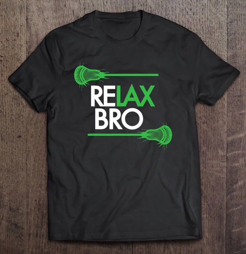 

Футболка мужская для Лакросса Relax Bro, смешная футболка для Лакросса, командная тенниска, хлопковая майка для гольфа из эфирного хлопка, одежд...