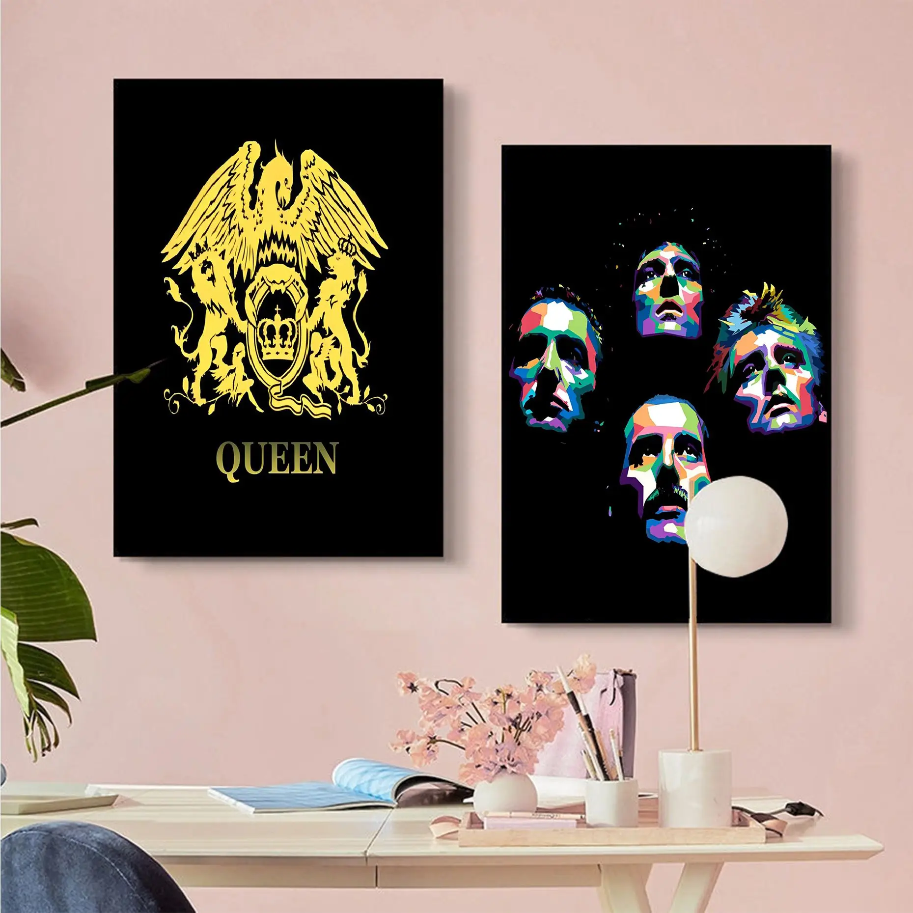

Bohemian Rhapsody Queen Freddie Mercury Musical Classic Vintage Posters Retro Kraft Paper Sticker DIY Room Bar Cafe Home Decor