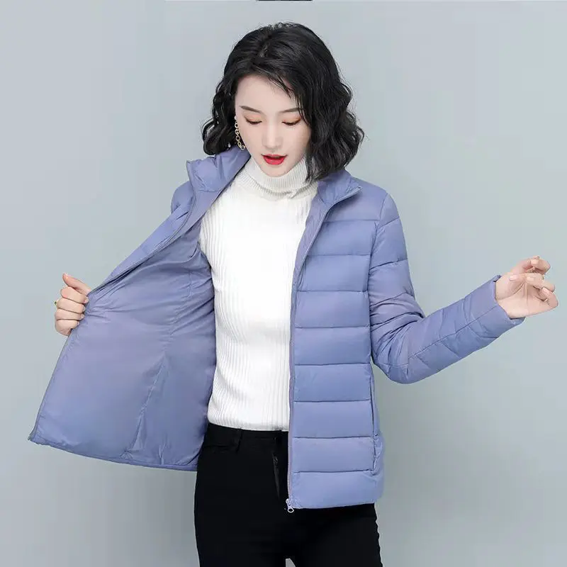 Cotton padded clothes for women in autumn  winter 2022, slim short cotton padded jacket, parka's parkas cotton coat skinny lady