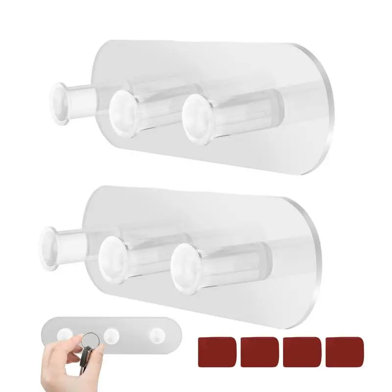 

Настенный держатель для ключей, декоративная простая маленькая настенная вешалка для ключей, экономия места, легкая установка, подставка для хранения на дверь