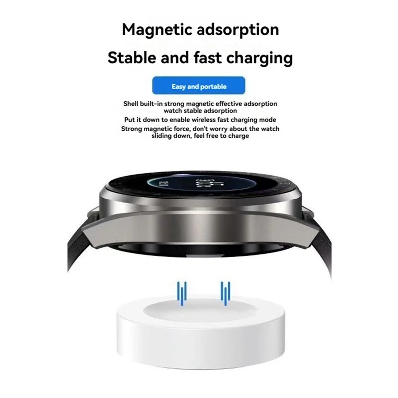 Фото Беспроводное магнитное зарядное устройство для Huawei Watch 4 3 Pro D GT5 GT4 GT3 GT3 Pro GT Cyber Runne GT 2022 Smart Watch №2