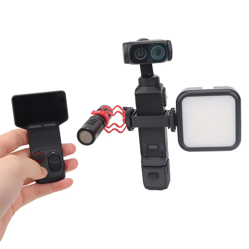 Фото Многофункциональный адаптер-крепление (кейдж) для камеры Insta360 Luna Ultra без экрана с креплением Cold Shoe №4