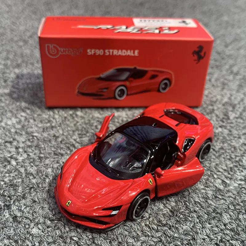 

Bburago 1:64 Ferrari SF90 Stradale Alloy Model Mini Car Diecasts & Kid Toys Vehicles Toy Pocket Car Decoration Gift For Children