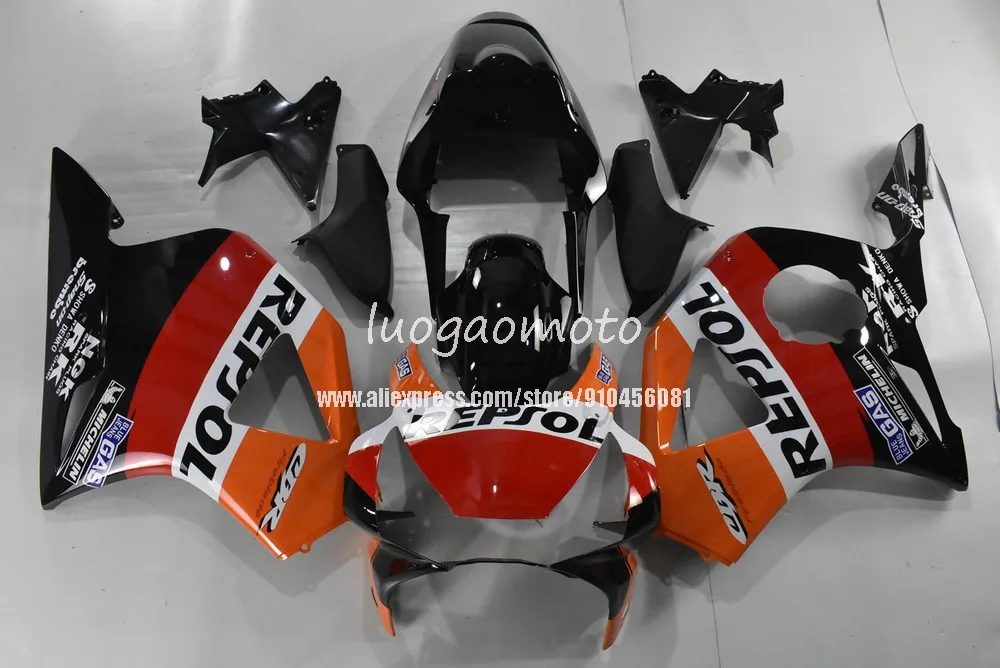

Injection molding fairing kits for Orange Repsol Honda fairings kit cbr900rr 954 2002 2003 CBR900 RR ABS CBR954 02 03
