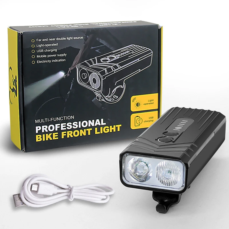 

Фонарь велосипедный светодиодный Аккумуляторный с зарядкой от USB, 1000 лм, 0 мА · ч