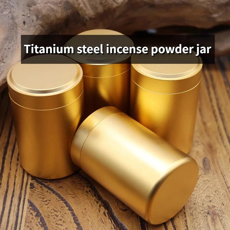 Бутылочка для благовоний и порошка из титановой стали бытовые принадлежности