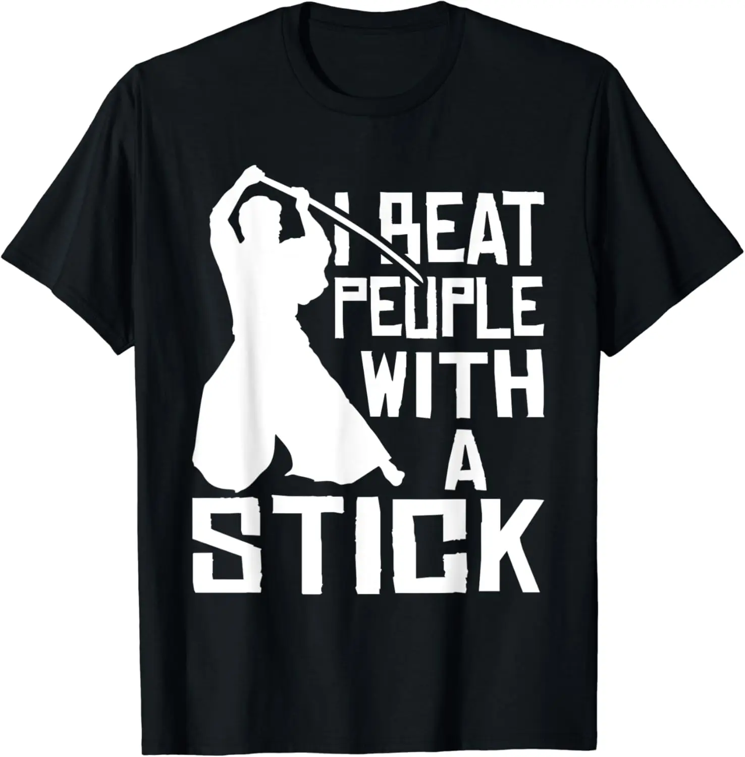 Футболка Я перебиваю людей с палкой — Айкидо Кендо боевые искусства ММА