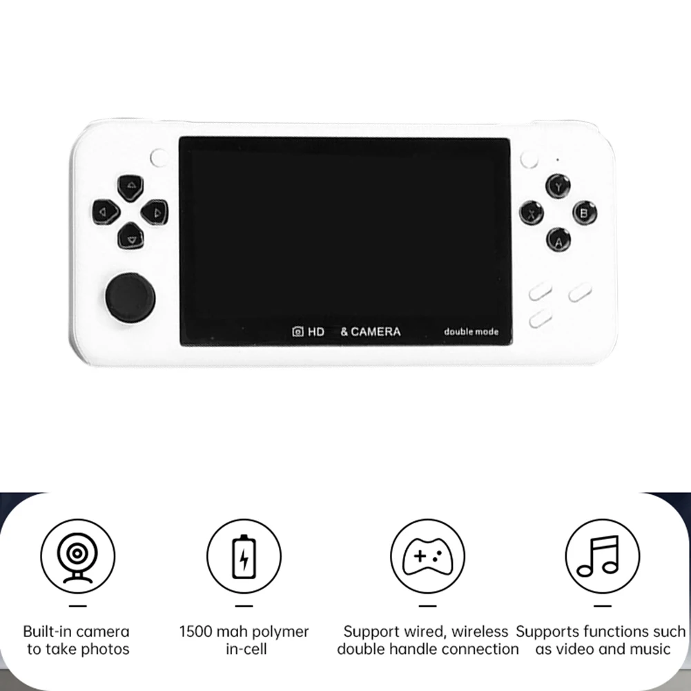 

Консоль игровая портативная с цветным экраном 4,3 дюйма, 8 ГБ, 1000 игр