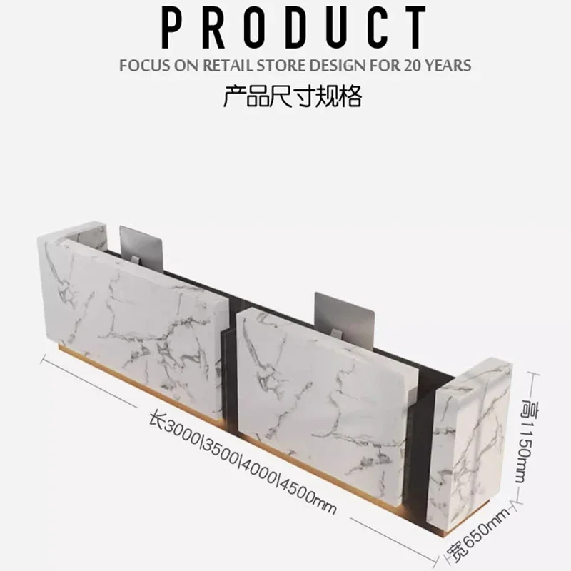 Итальянский дизайн стойка регистрации кассовый аппарат Современная деловая