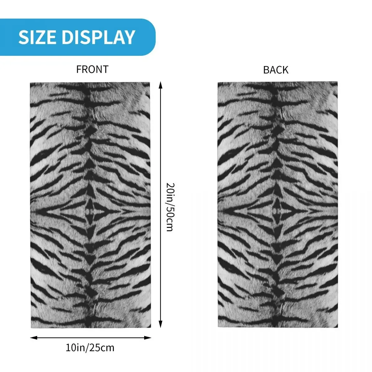 Шейная Бандана с принтом серого тигра воротник ветрозащитный шарф для лица