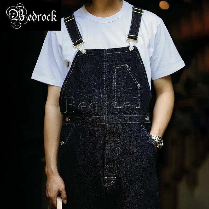 

MBBCAR 14oz high quality retro one washed Amekaji red line denim jeans official desizing not shrink vintage overalls men 7399